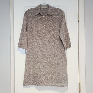 Ililanga Floral Print Collared Shirtdress